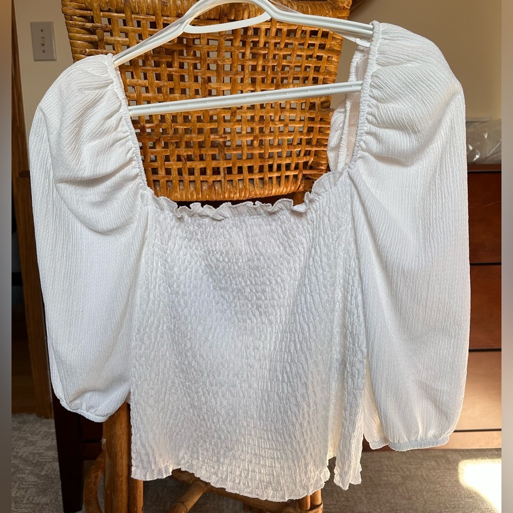 H&M white top